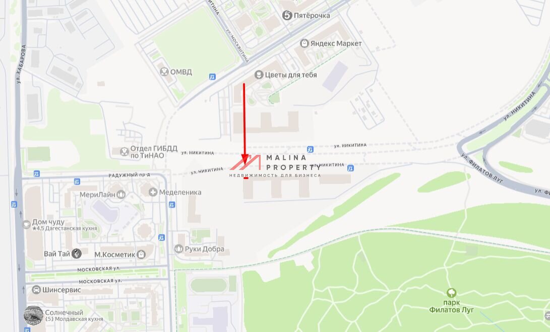 Продажа помещения в Первом Московском