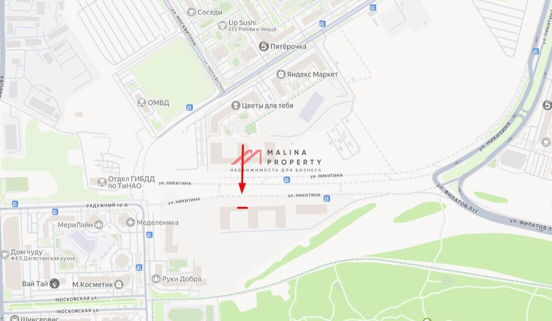 Продажа помещения в Первом Московском