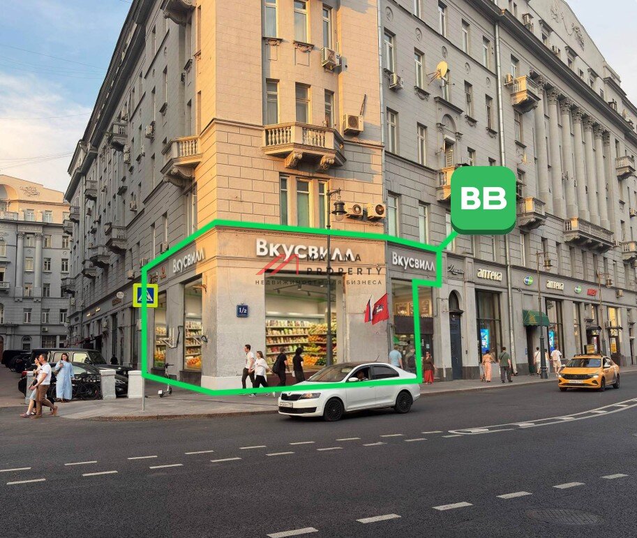Продажа помещения с флагманским магазином Вкусвилл