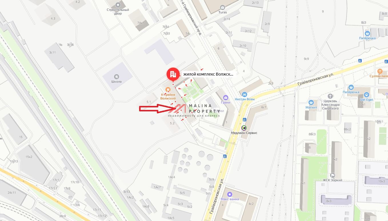 Аренда торгового помещения в ЖК "Волжский парк"