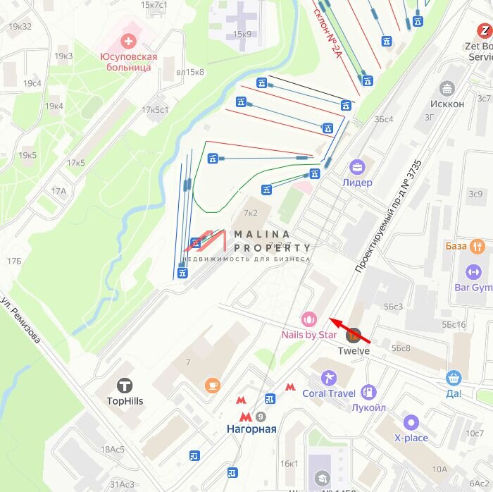 Аренда торгового помещения у метро Нагорная