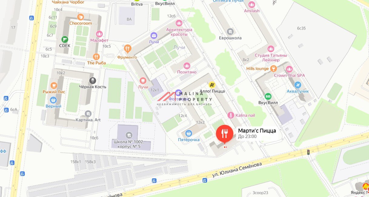 Аренда торгового помещения в жилом комплексе Лучи