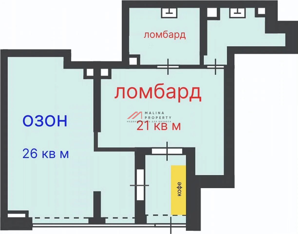 Продажа торгового помещения с арендаторами 