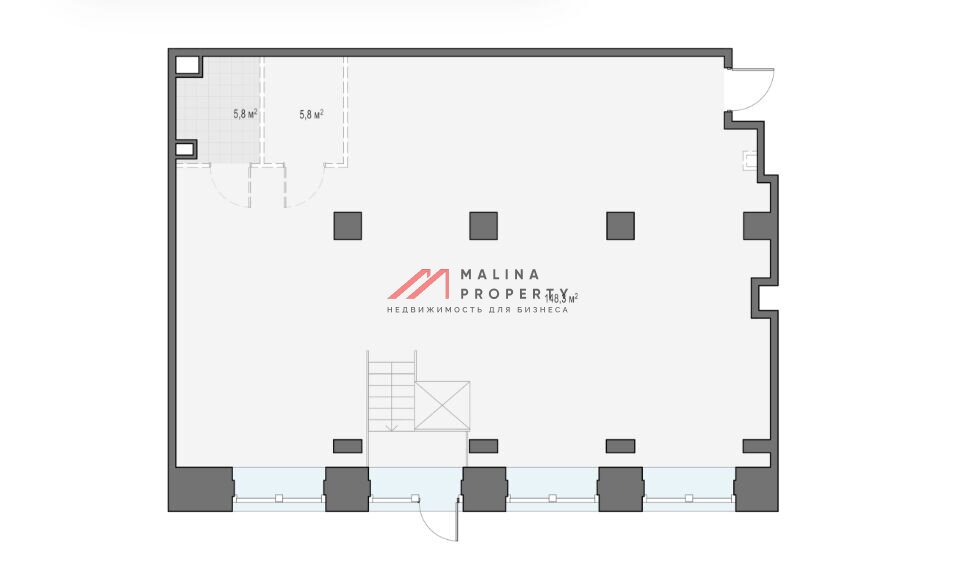 Продажа помещения в деловом центре Мануфактура XIX