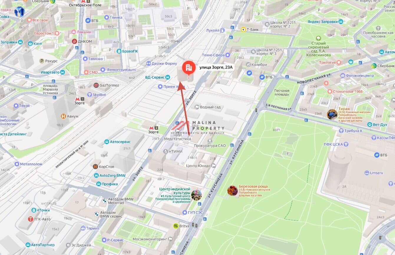 Аренда торгового помещения в ЖК "Дом на Зорге" 