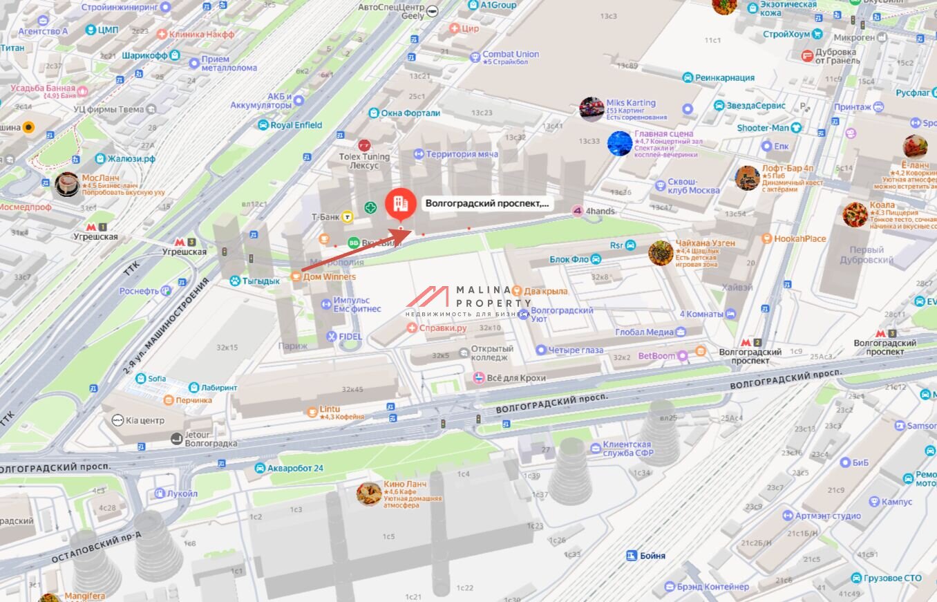 Аренда торгового помещения в ЖК "Метрополия" 