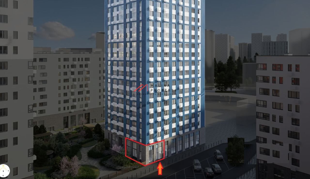 Продажа торгового помещения в ЖК "Дзен-кварталы" 