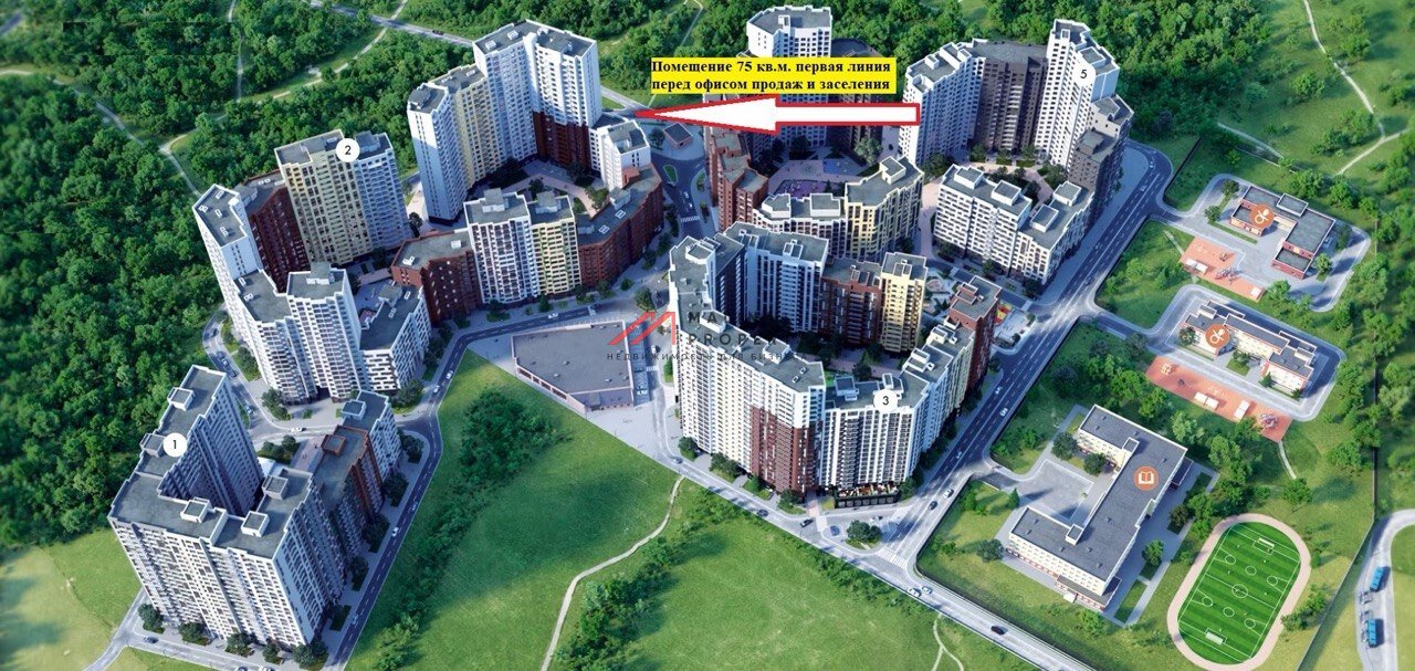 Продажа помещения с арендатором в ЖК "Датский квартал" 
