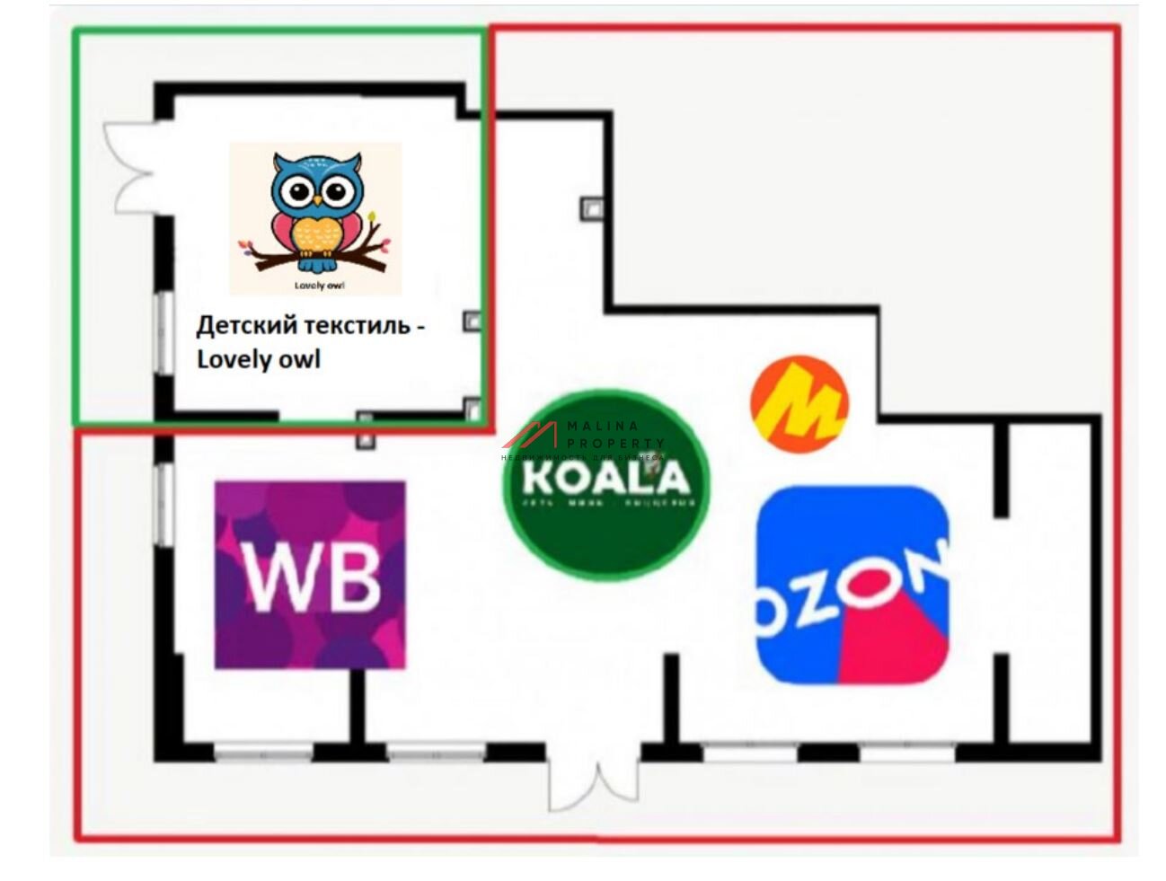 Продажа помещения с арендаторами в ЖК "Одинцово-1"