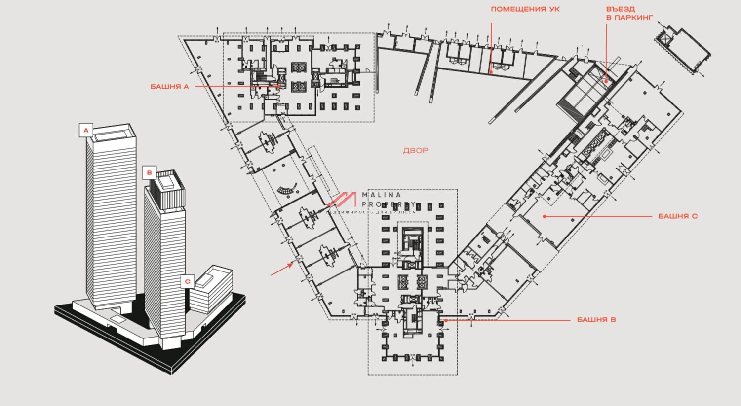 Продажа торгового помещения в ЖК премиум класса "TATE" 