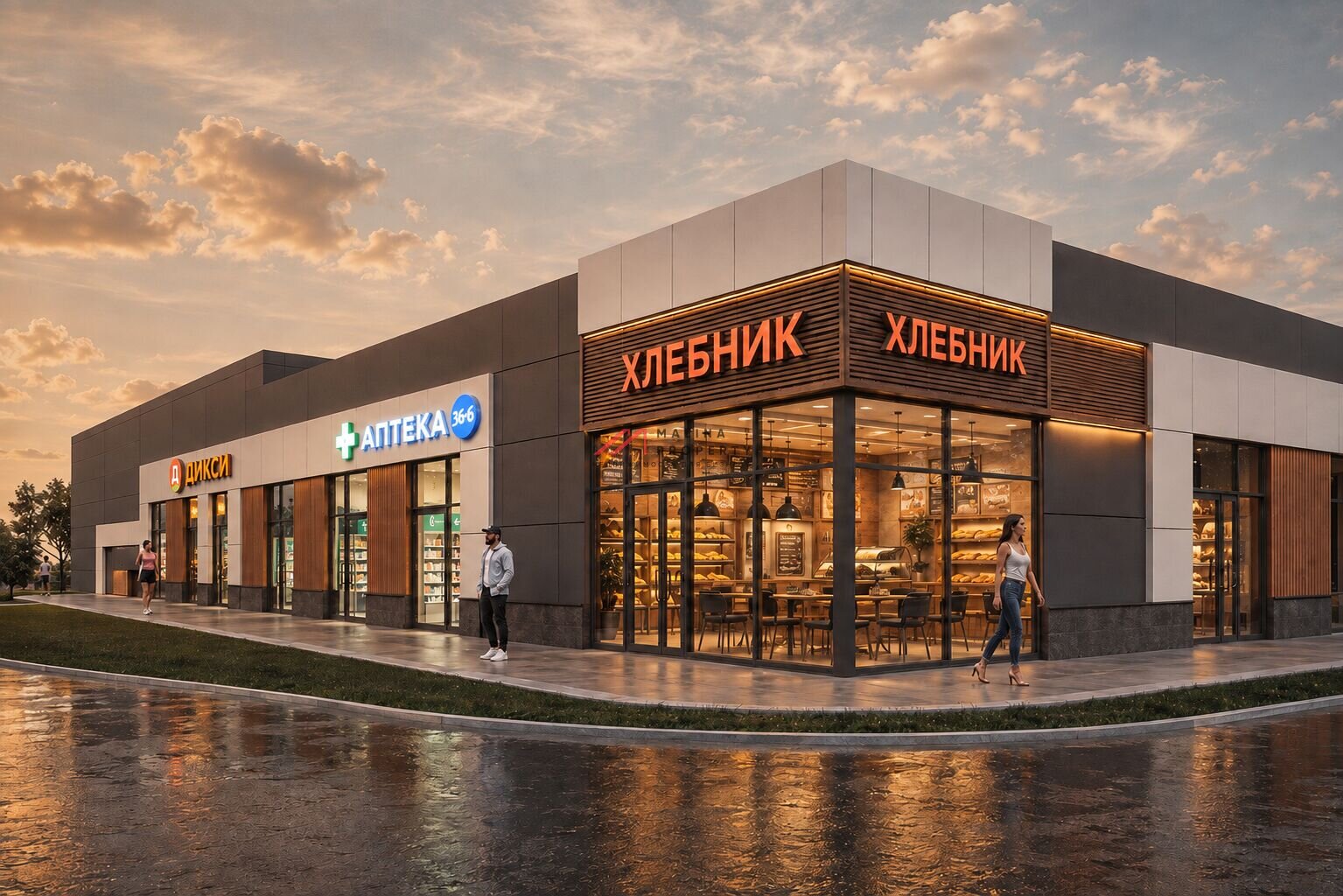 Продажа торгового здания с арендаторами в ЖК "Живописный" 