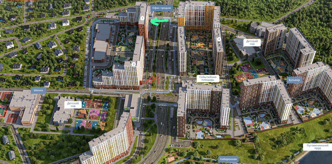 Продажа торгового помещения в ЖК "1-й Донской" 