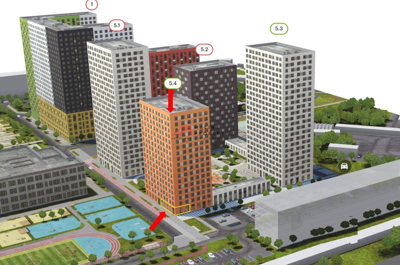 Продажа торгового помещения в ЖК "Волжский парк" 