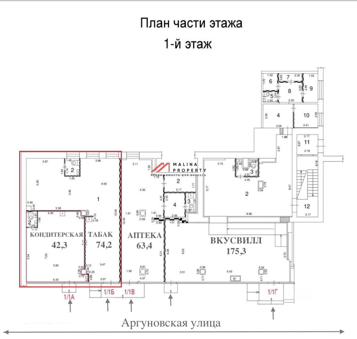 Продажа помещения с кондитерской на Аргуновской