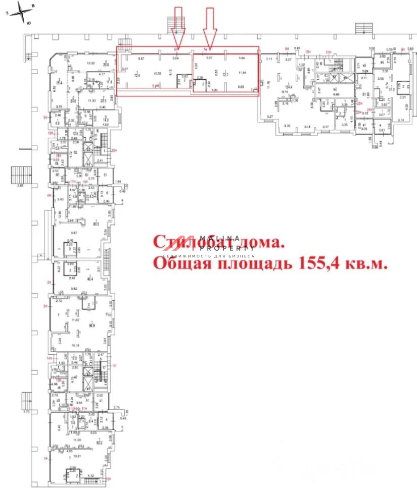 Продажа торгового помещения в новом доме на Кантемировской