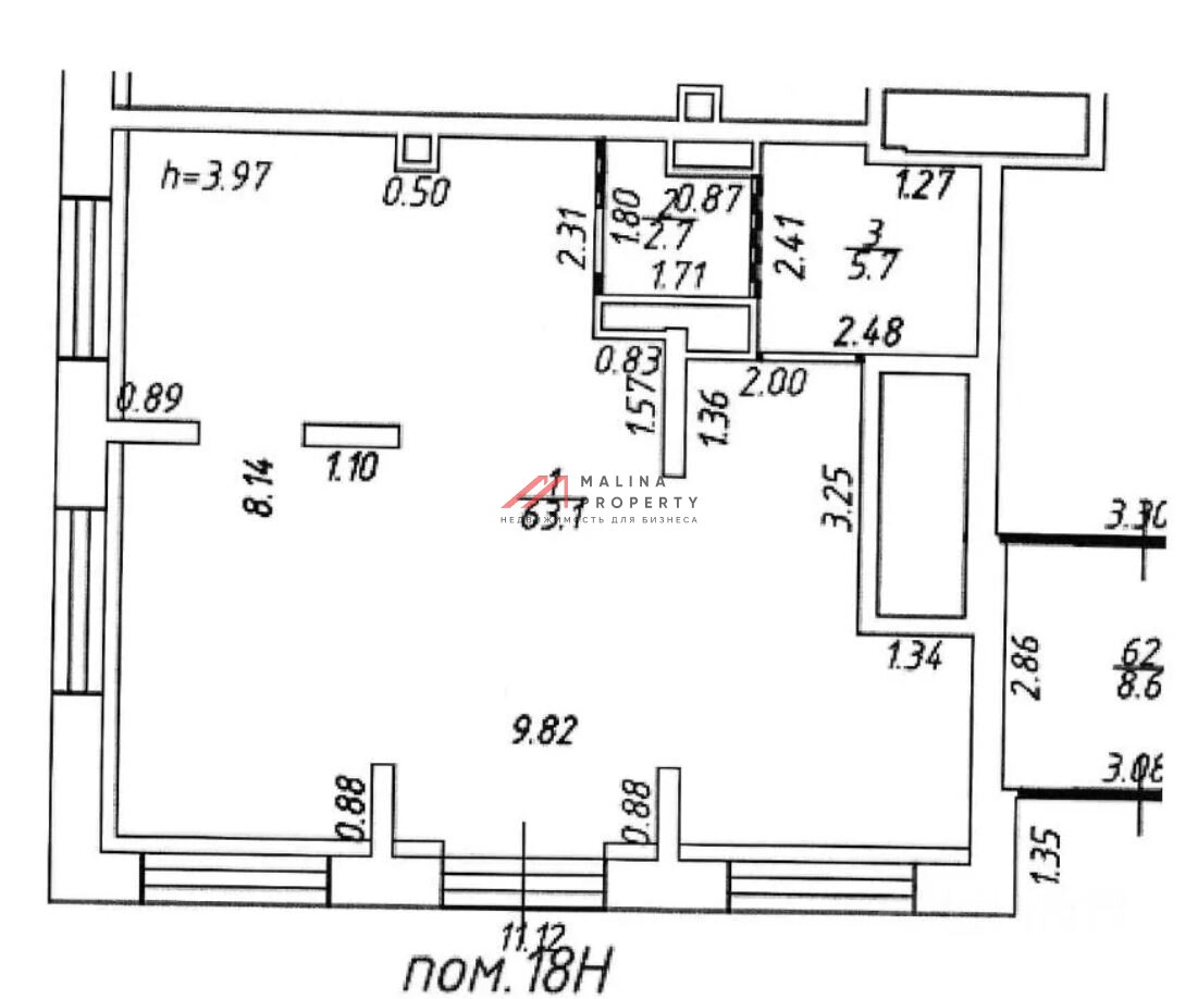 Продажа помещения с арендаторами в ЖК «Измайловский»