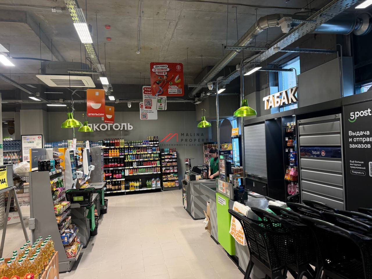 Продажа торгового помещения с супермаркетом Пятерочка