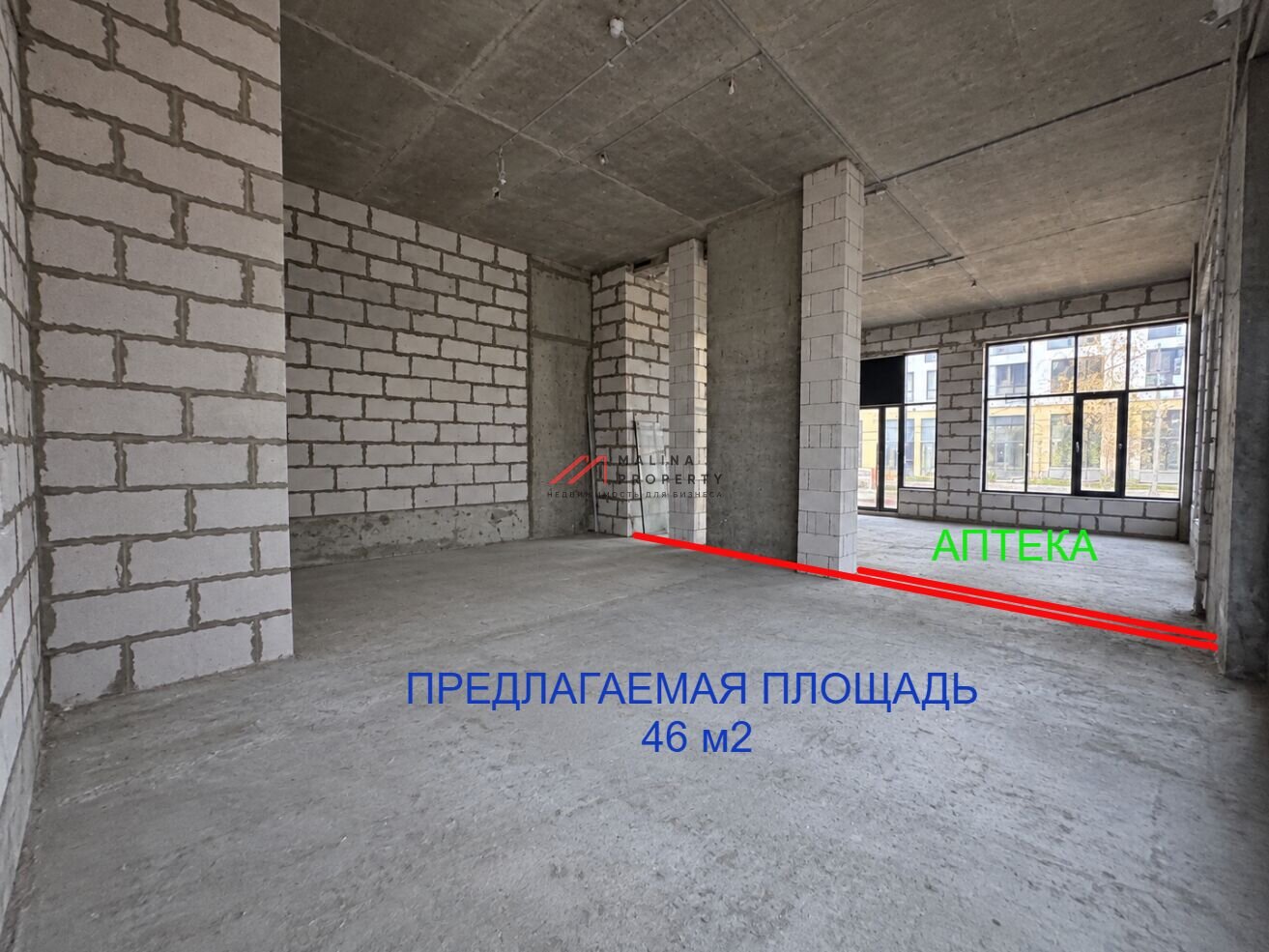 Аренда уникального торгового помещения в ЖК Родные кварталы