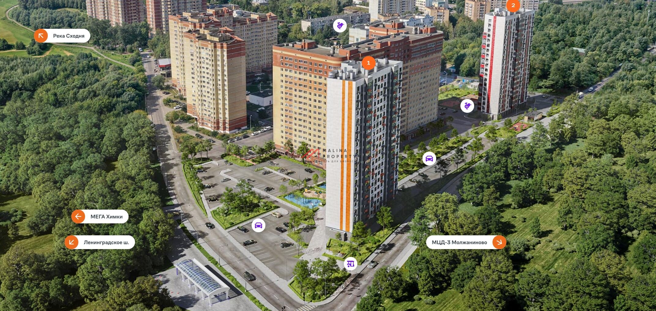 Продажа торгового помещения в ЖК «Химки Тайм»