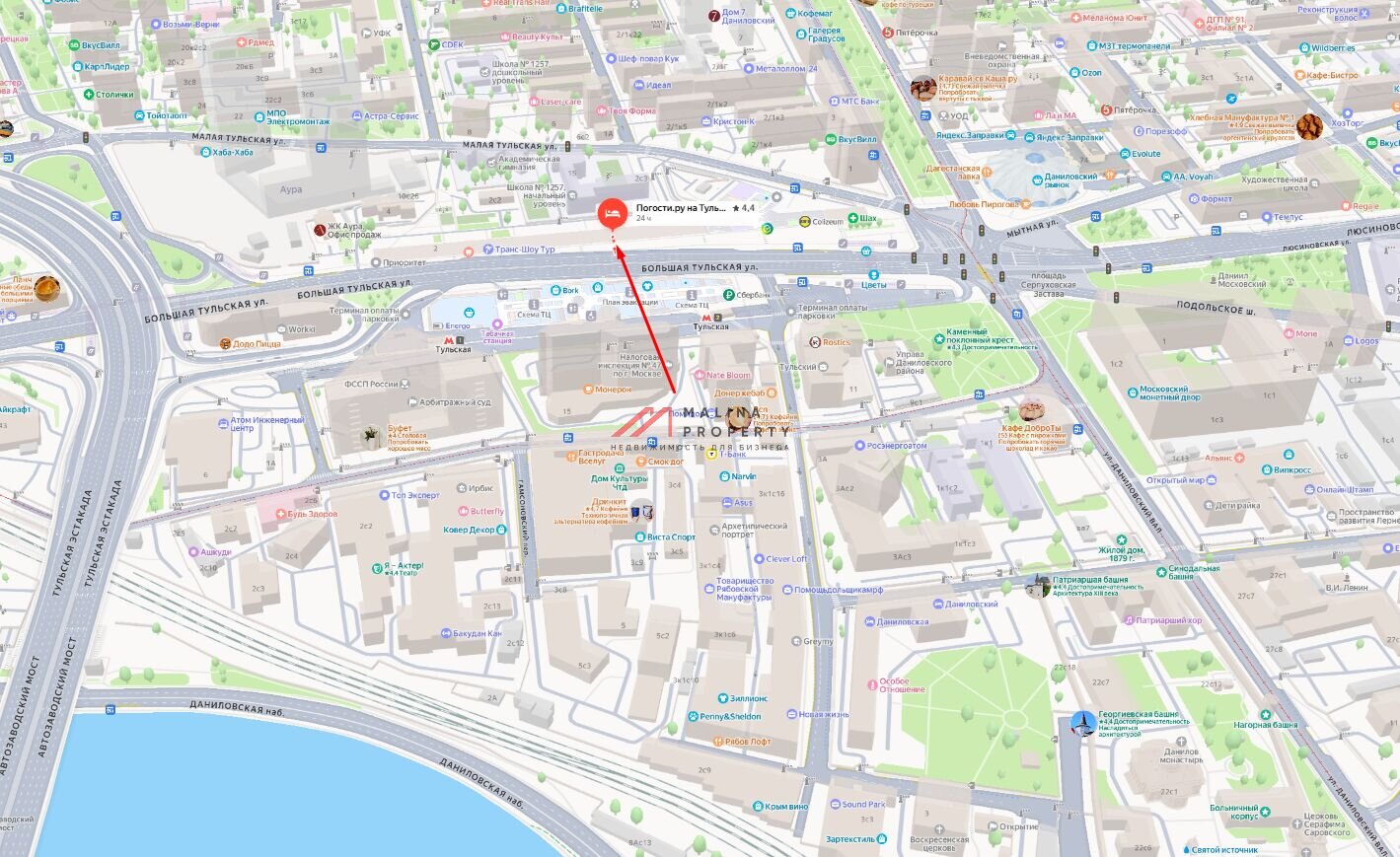 Аренда торгового помещения у метро Тульская 
