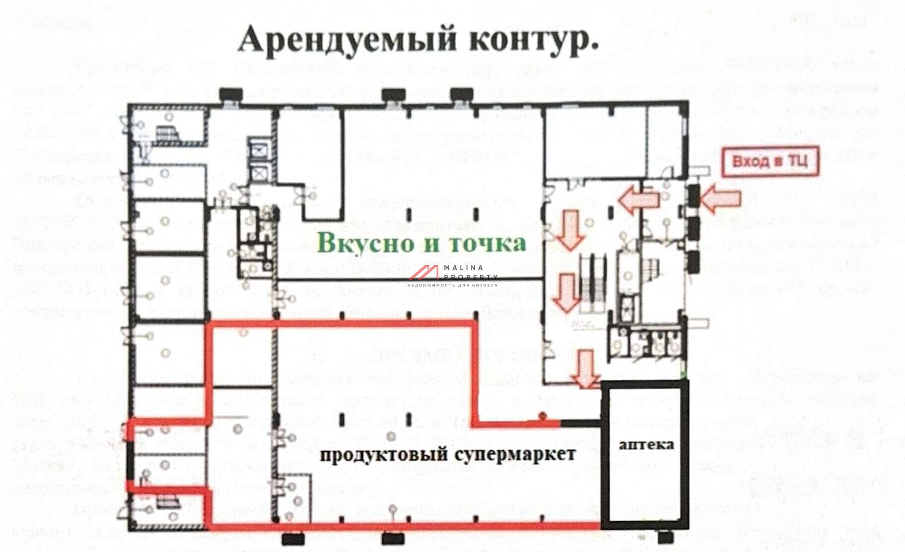 Продажа торгового помещения с супермаркетом Дикси. Окупаемость 8,9 лет.