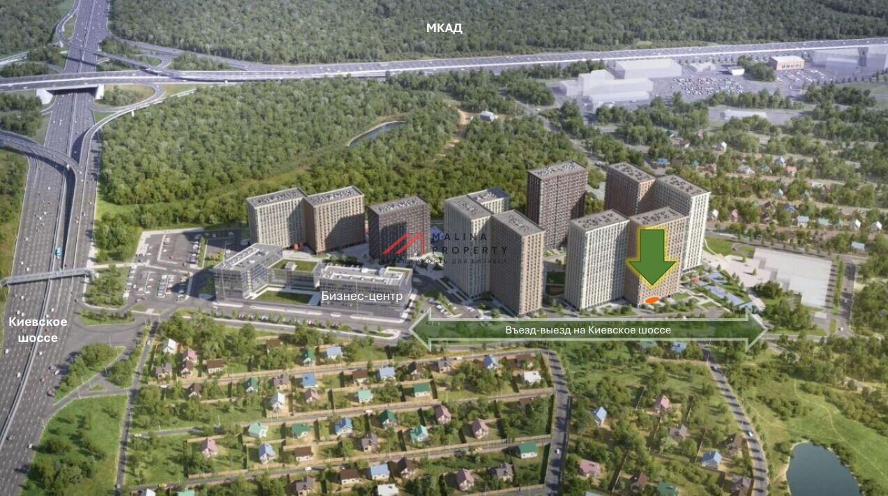 Аренда торгового помещения в ЖК "Тропарево парк" 