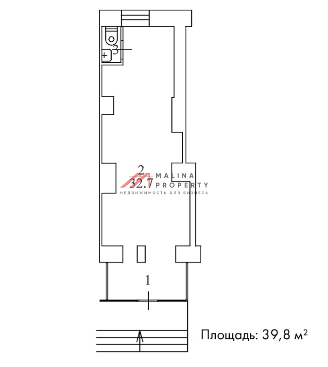 Аренда торгового помещения в 50 метрах от станции метро "Спортивная"