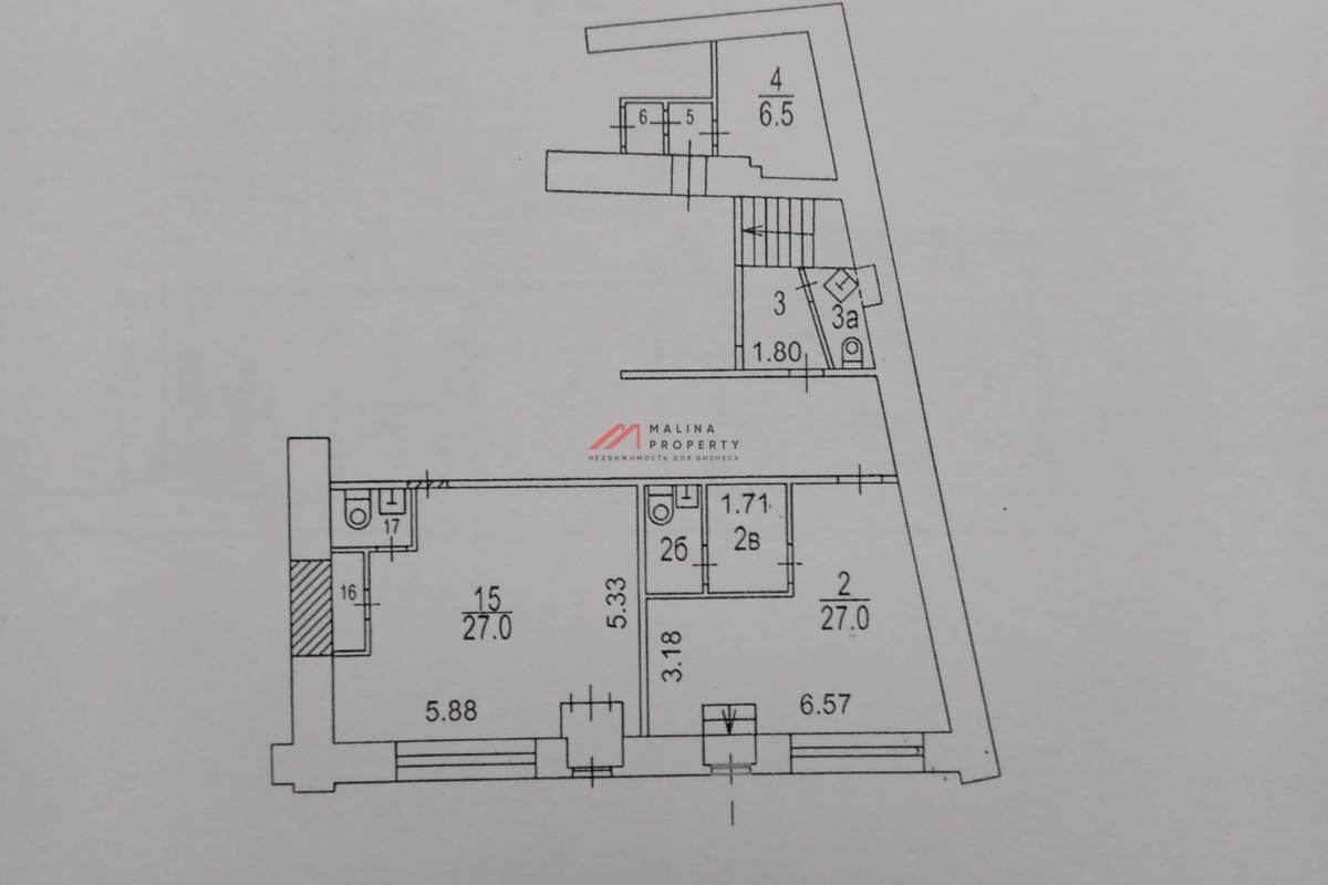 Продажа помещения с арендаторами на Серпуховской