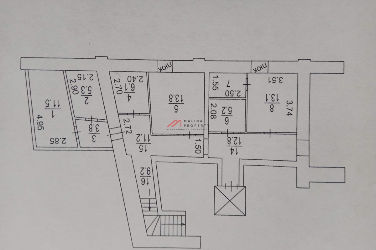Продажа помещения с арендаторами на Серпуховской