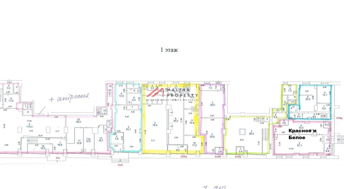 Продажа помещения с арендатором Красное и Белое