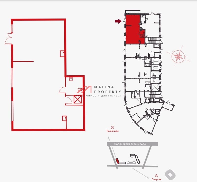 Продажа коммерческого помещения в ЖК Движение Тушино