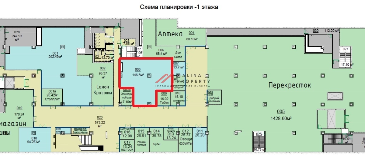 Аренда помещения в торговом центре