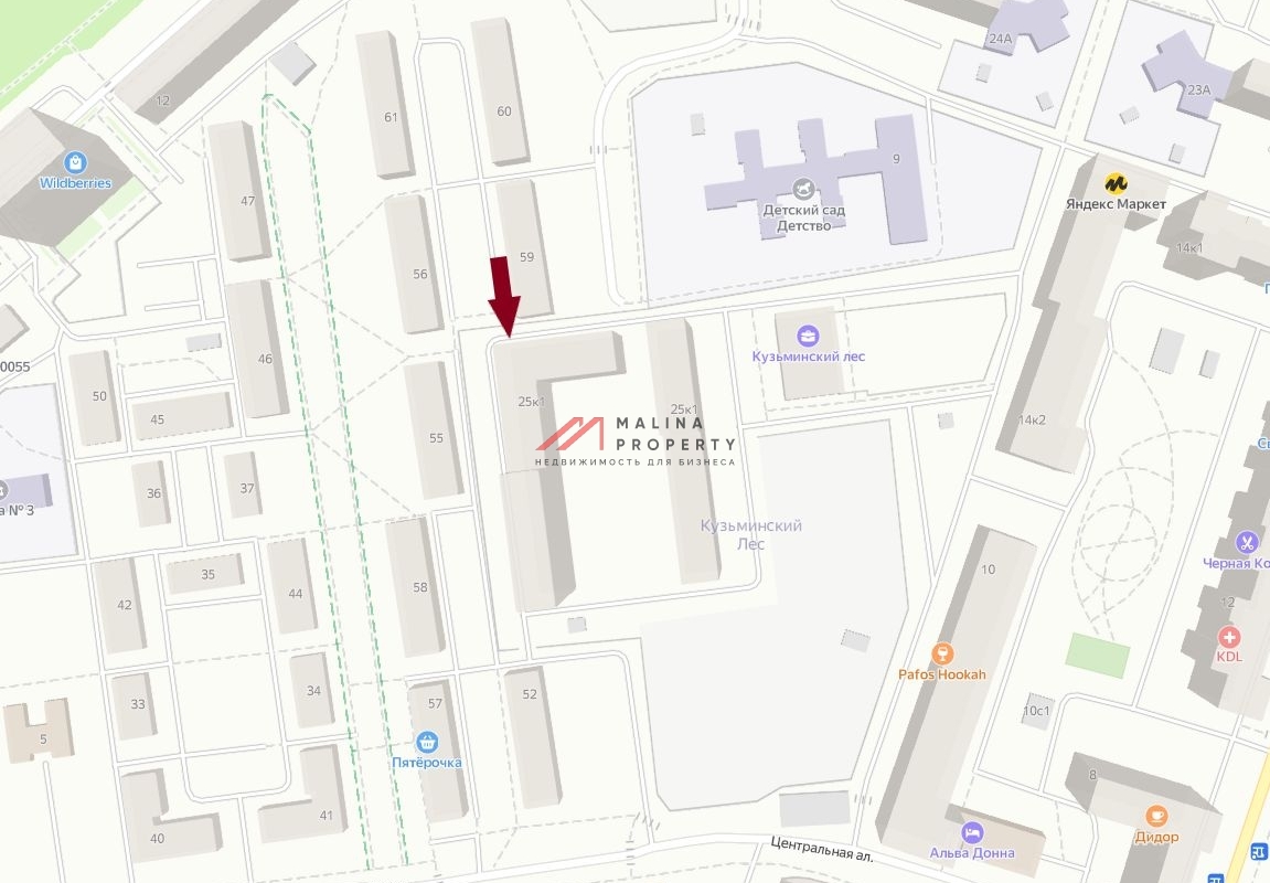 Аренда помещения в ЖК "Кузьминский Лес"