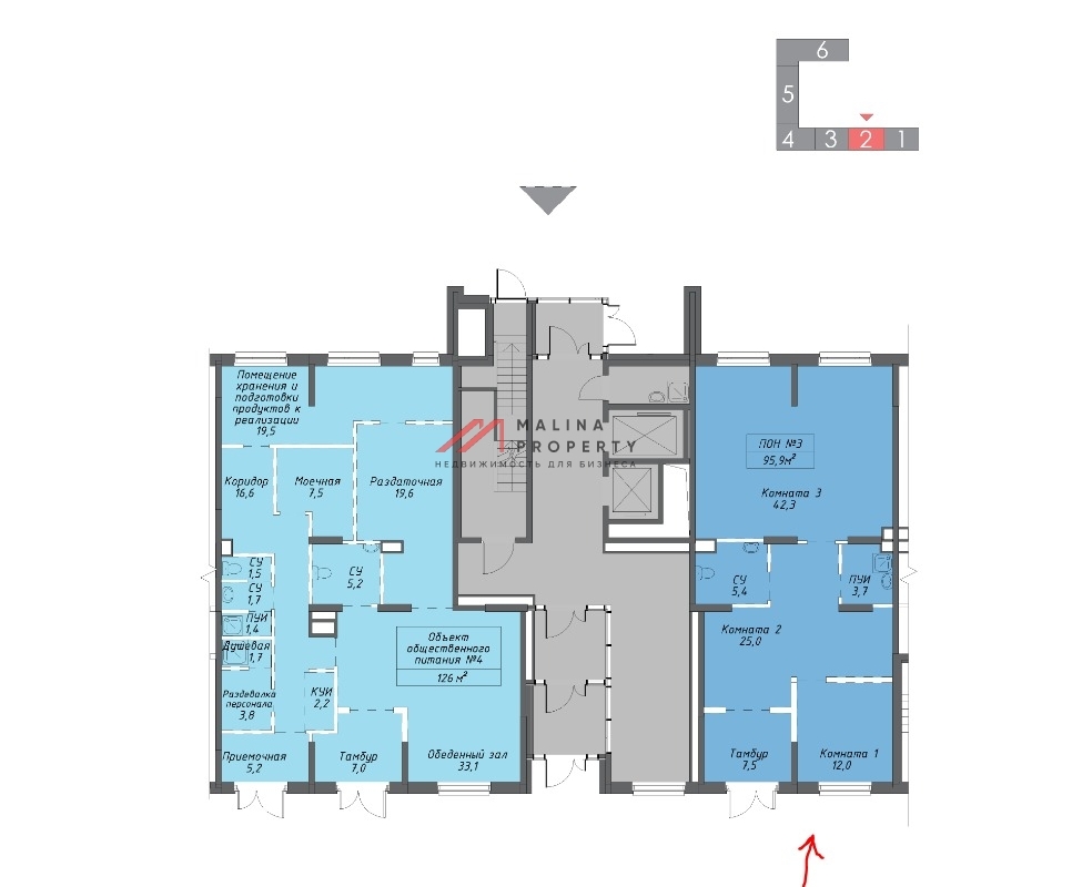 Продажа торгового помещения в новом жилом комплексе