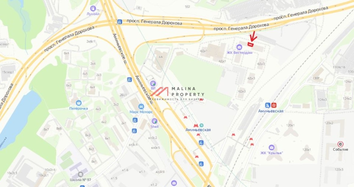 Аренда торгового помещения в ЖК Вестердам