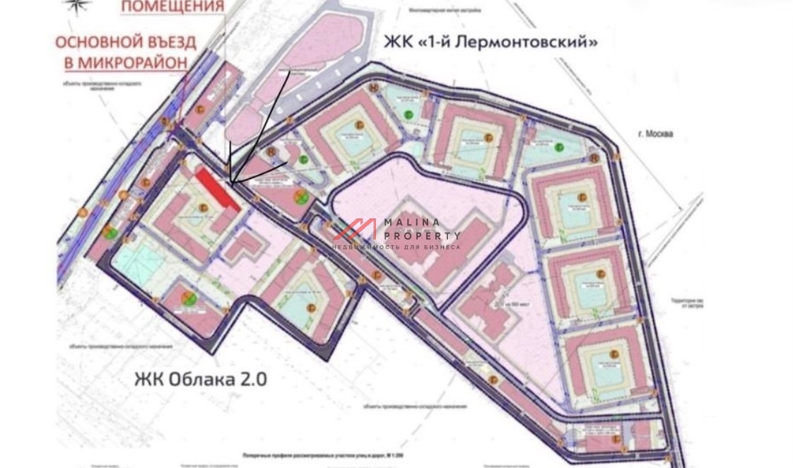 Аренда торгового помещения в новом жилом комплексе Облака 2.0