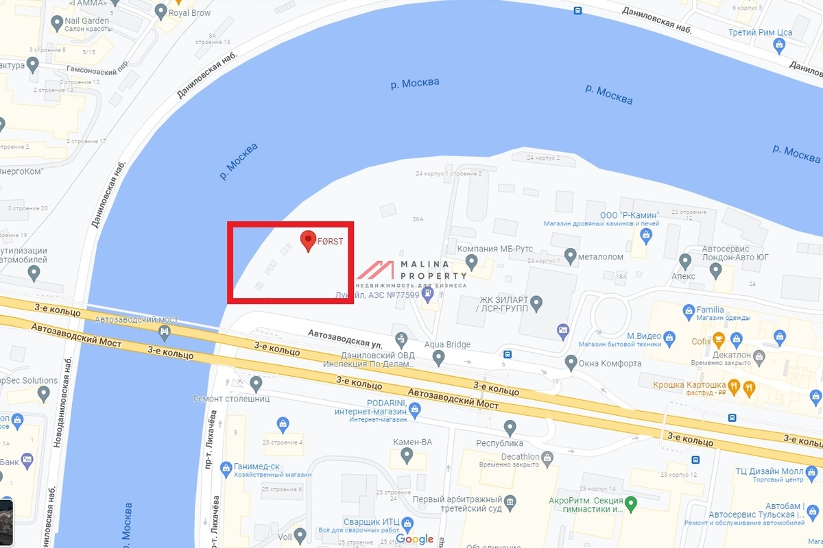 Продажа торгового помещения в ЖК "Форст" на Симоновской набережной