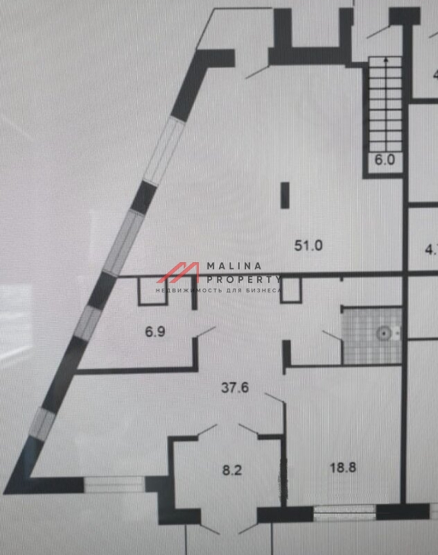 Продажа помещения с арендатором на Большом Симоновском переулке