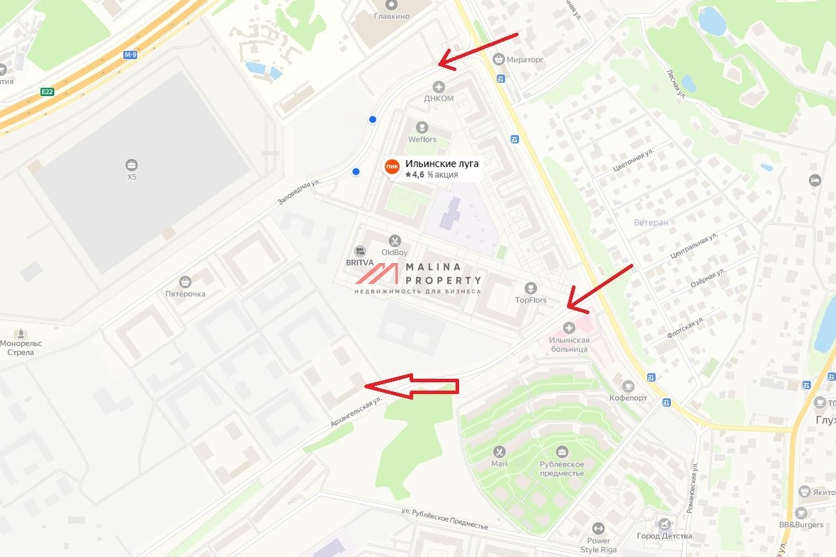 Продажа торгового помещения в ЖК "Ильинские Луга" 