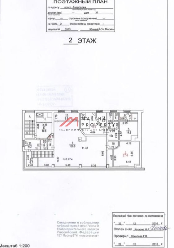 Продажа помещения на входе в Музей-заповедник "Коломенское"