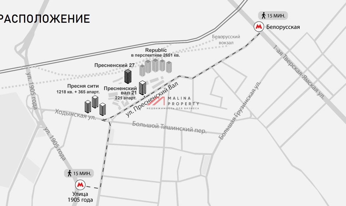 Продажа торгового помещения в новом доме на Пресненском валу