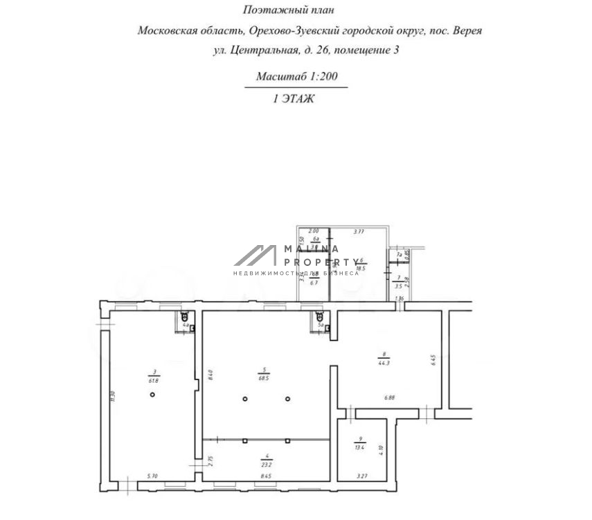 Продажа торгового помещения с арендатором "Бристоль"