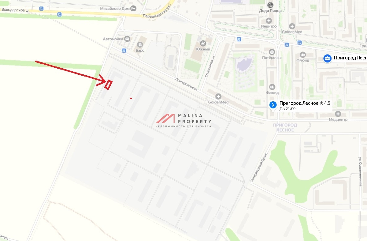 Продажа торгового помещения в ЖК «Пригород Лесное»