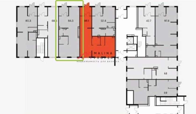 Продажа помещения с арендатором Красное и Белое