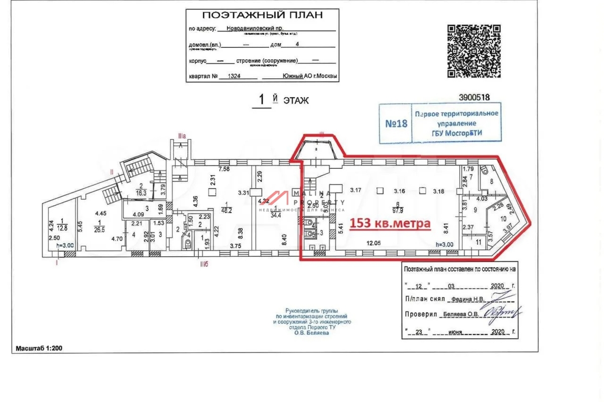 Продажа торгового помещения с арендатором "Мята Lounge"