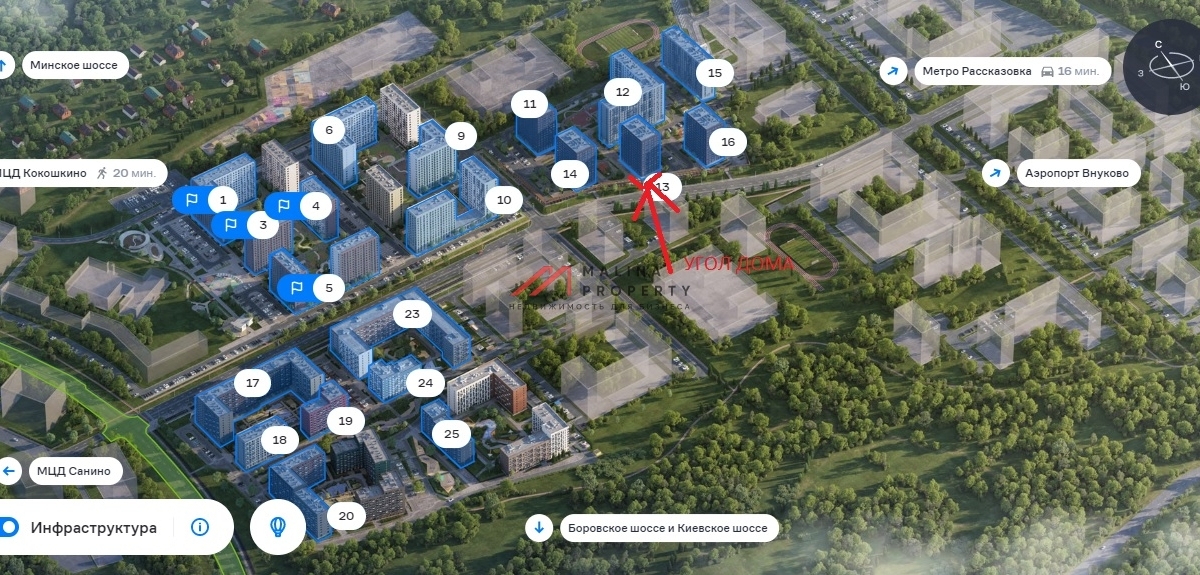 Аренда помещения в ЖК Новое Внуково