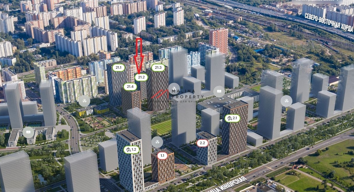 Аренда коммерческого помещения в ЖК "Бусиновский Парк" 