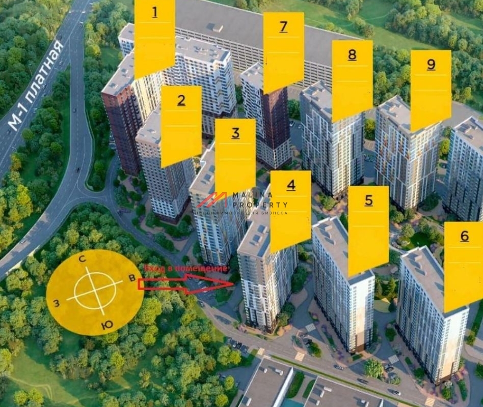 Аренда нежилого помещения в ЖК «Одинград. Семейный квартал»