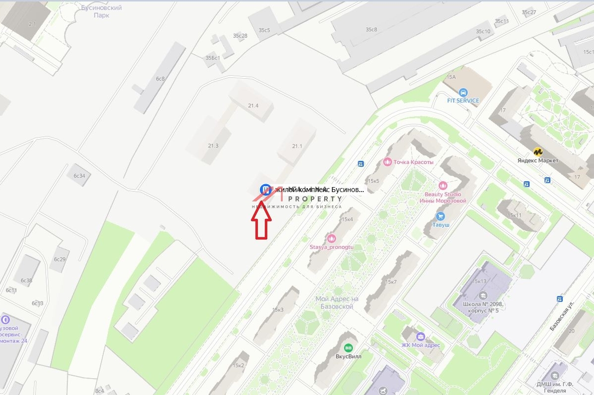 Аренда коммерческого помещения в ЖК "Бусиновский Парк" 