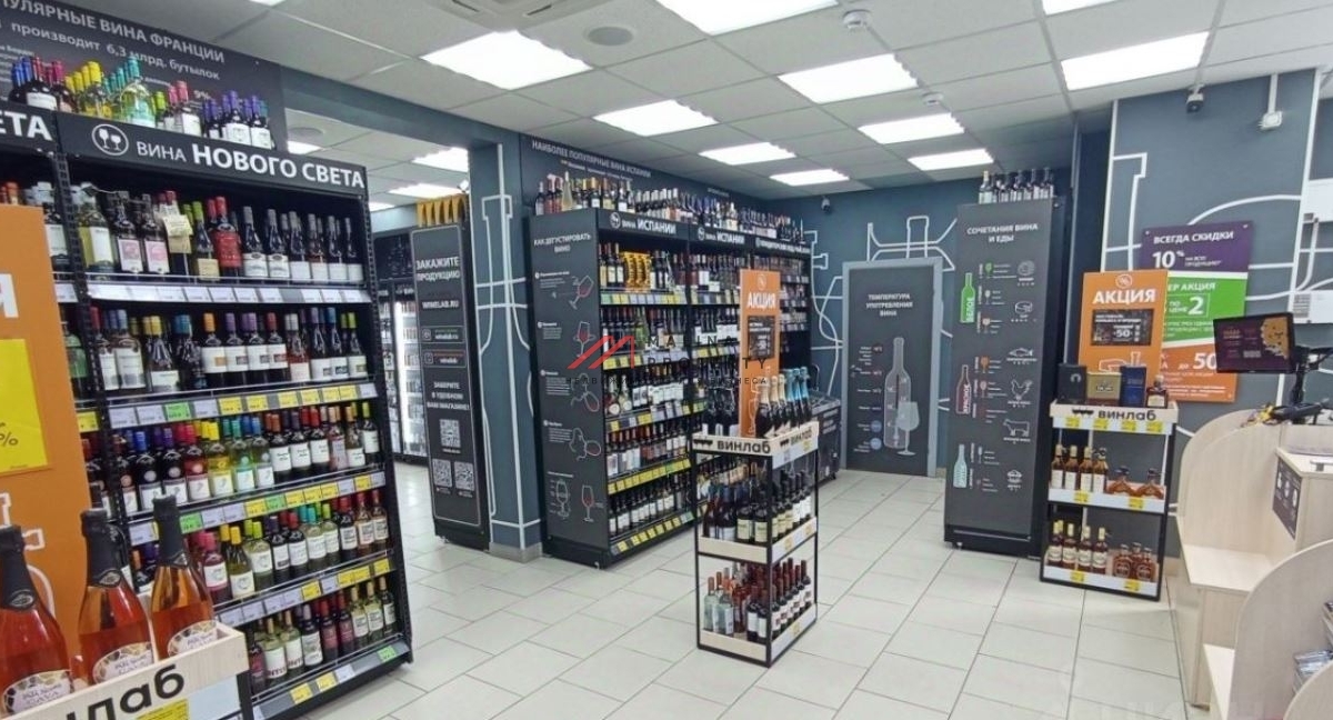 Продажа помещения с алкомаркетом Винлаб на Ленинградском шоссе